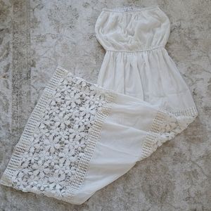 White empire style dress xs s